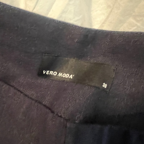 Vero Moda wide leg, tie front linen blend pant - Picture 5 of 5